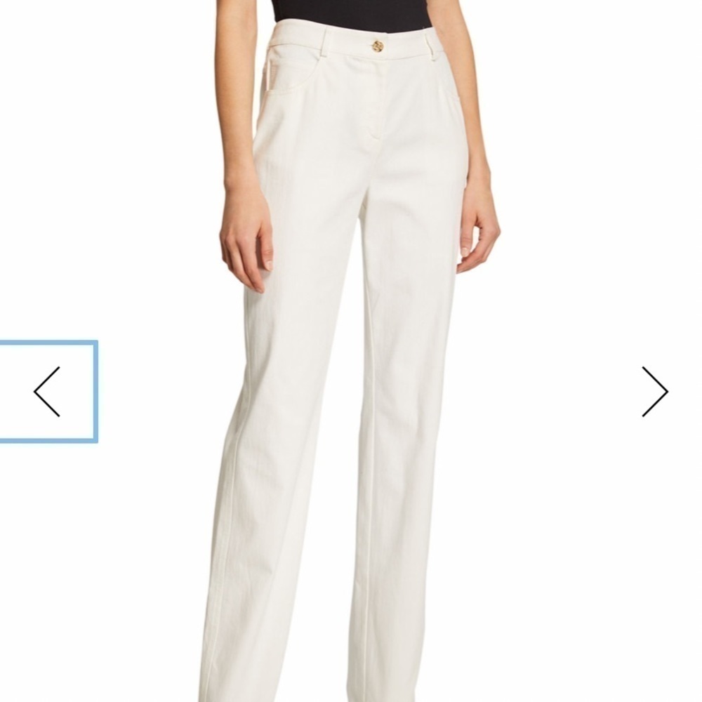 St.John Vintage Highrise stretch straight leg pants